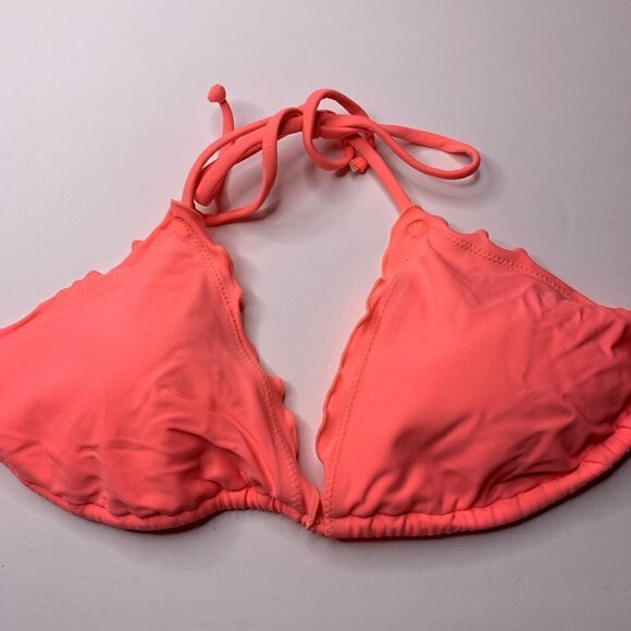 Xhilaration Pink Triangle Bikini Top Size L - Picture 1 of 3
